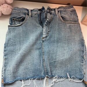 Aritzia Wilfred Denim Mini Skirt